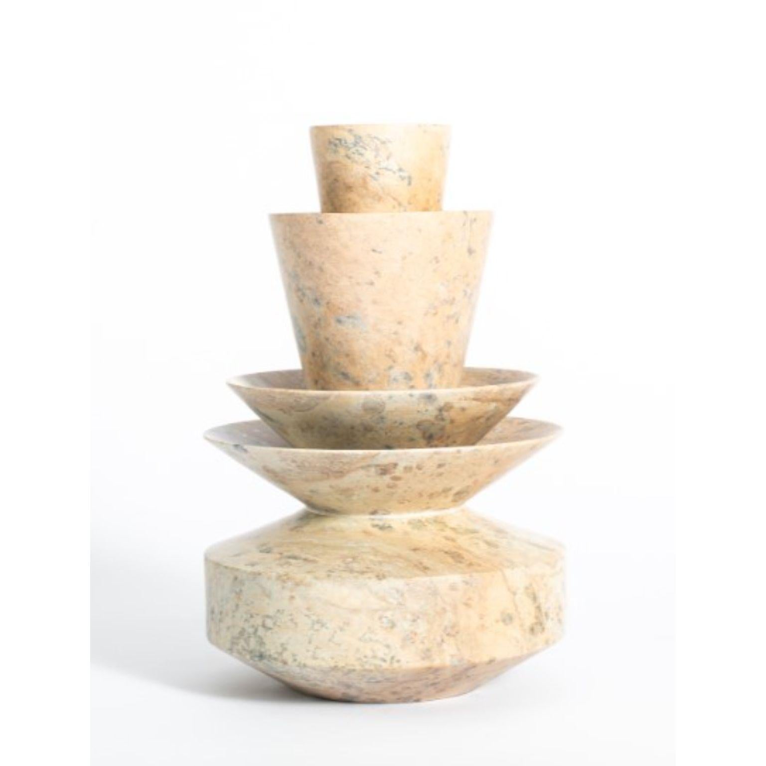 Modern Brota 2, Soapstone Vase by Alva Design For Sale