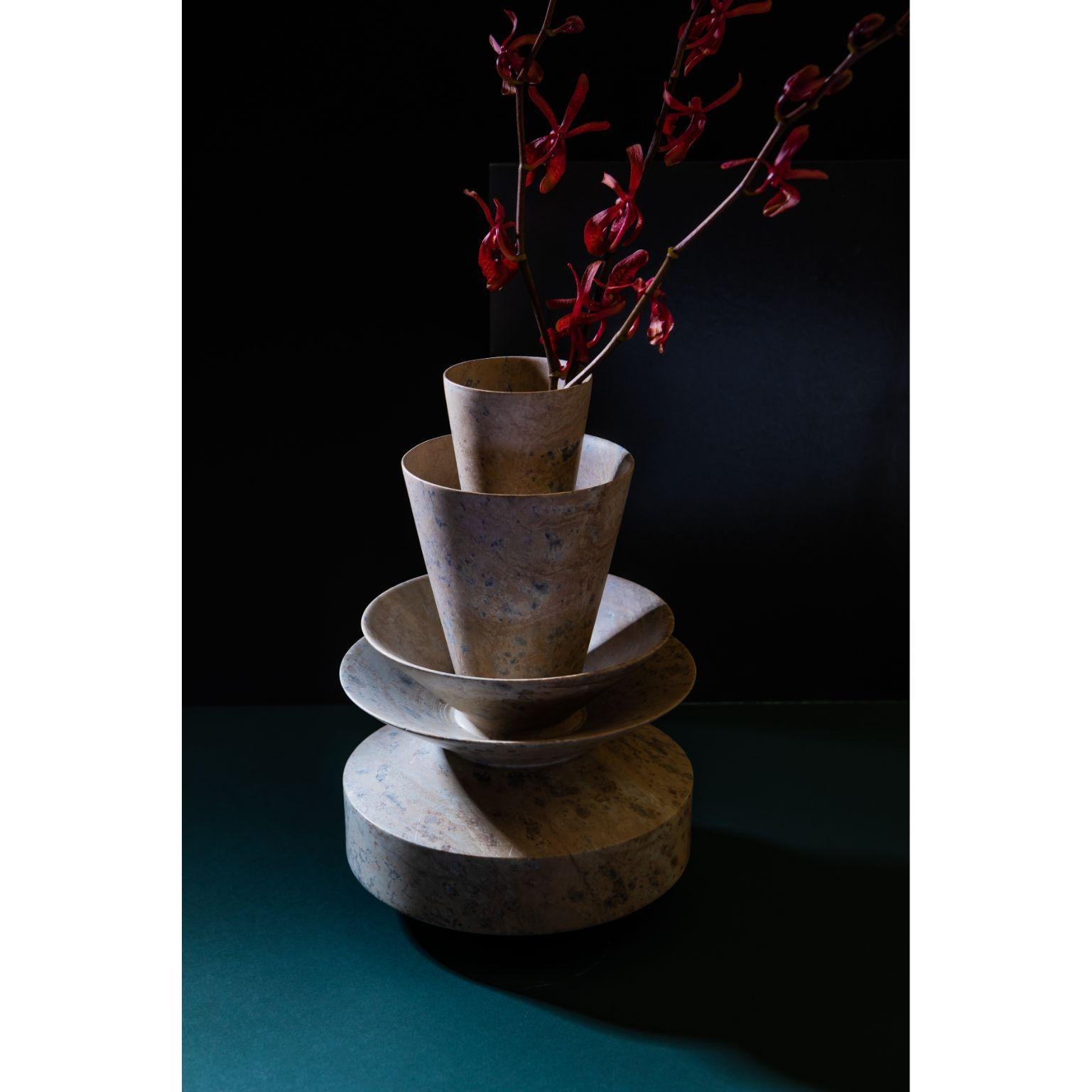 Brazilian Brota 2, Soapstone Vase by Alva Design For Sale
