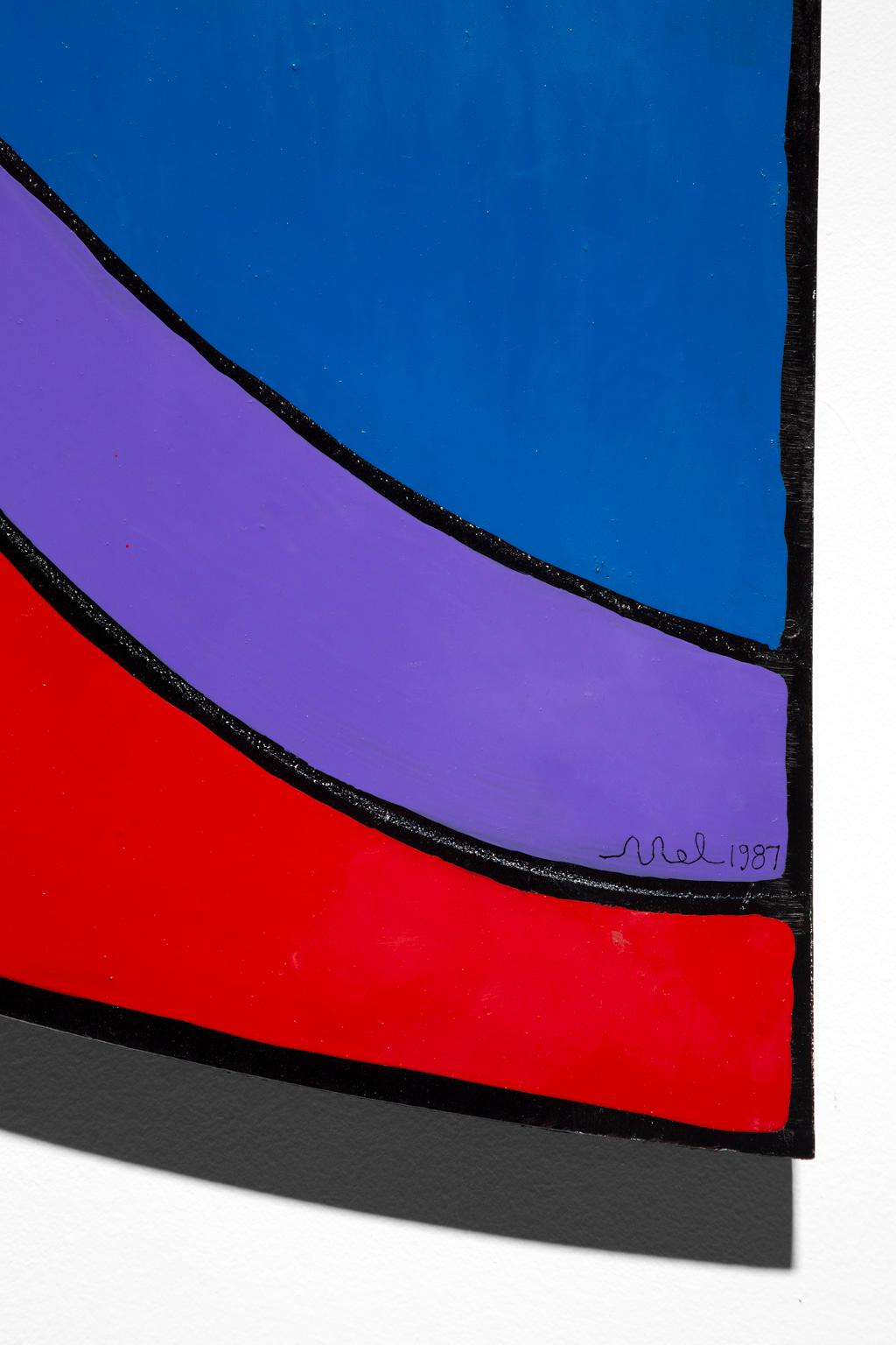 Brother Mel Meyer- Colorful Abstract, Wall Mount Steel Diptych For Sale 8