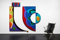 Untitled or Unknown - Colorful Abstract, Wall Mount Steel
