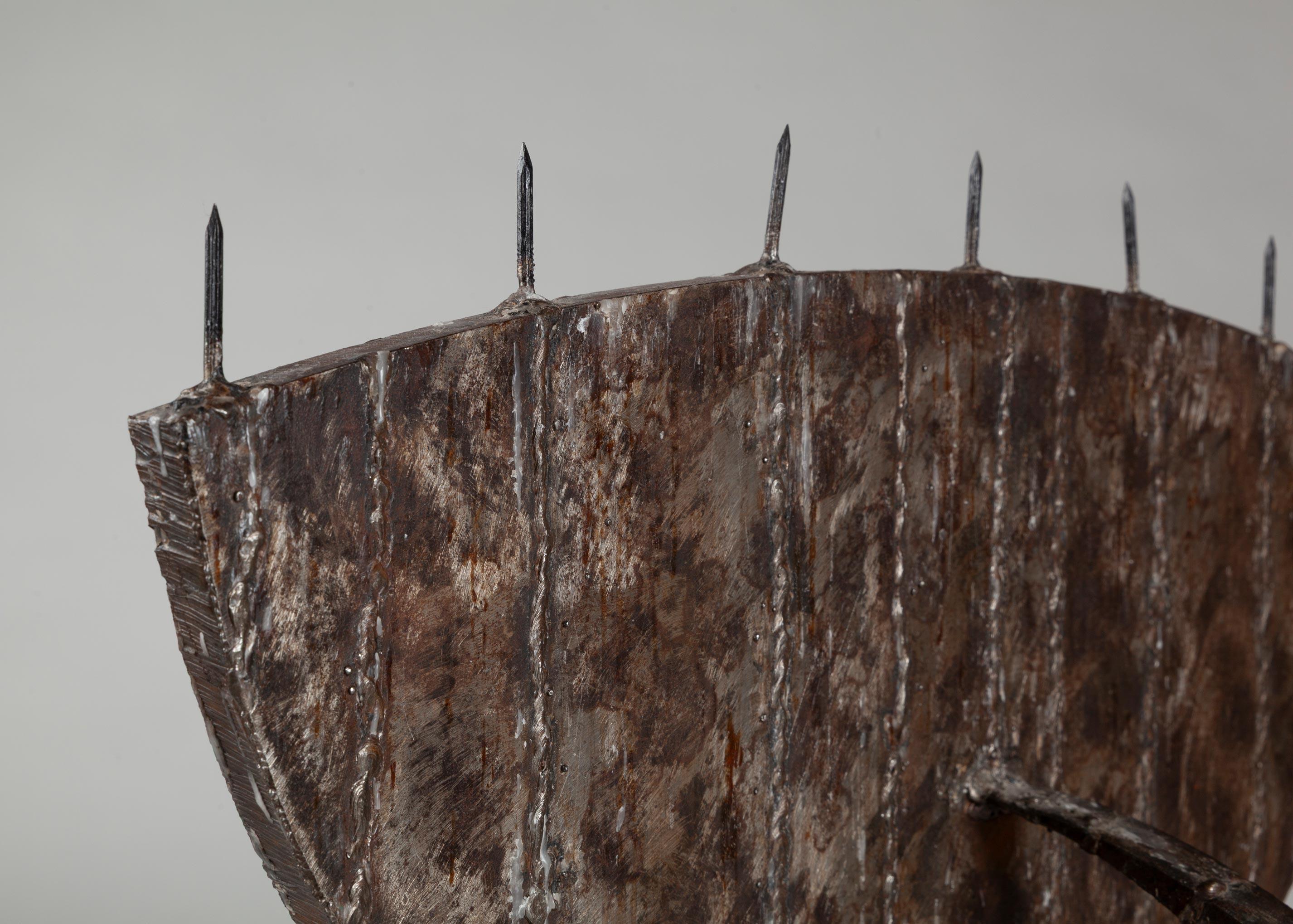 Untitled (1) - Gray Abstract Sculpture by Brother Mel Meyer