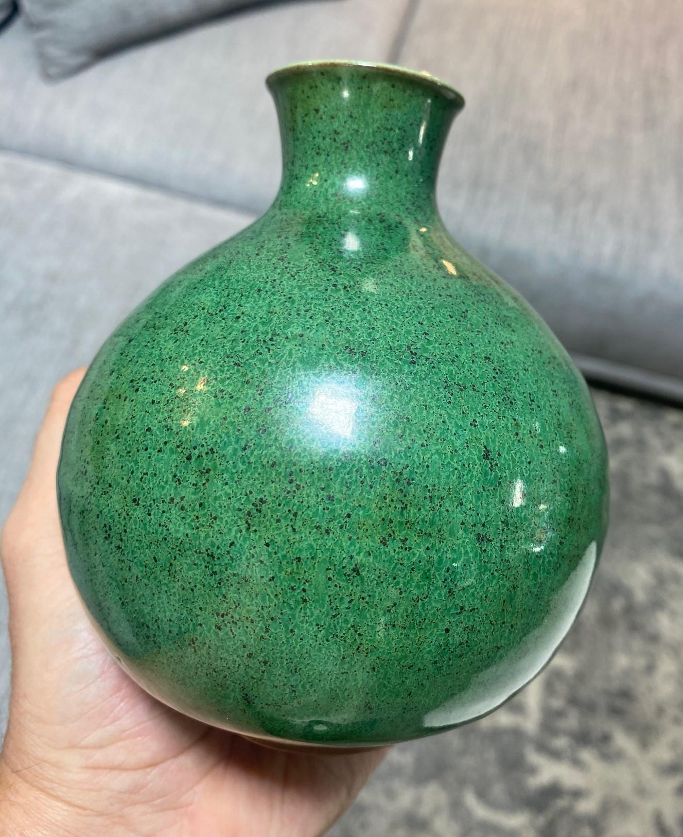 Brother Thomas Bezanson Signed Benedictine Monk Studio Pottery Glazed Art Vase For Sale 7