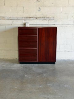 Brouer Gentleman Chest Rosewood Dresser Storage Denmark Mid-Century Modern 1970s