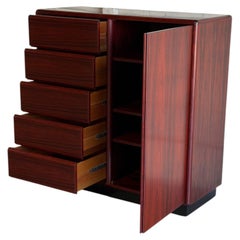Brouer Gentleman Chest Rosewood Dresser Storage Denmark Mid-Century Modern 1970s
