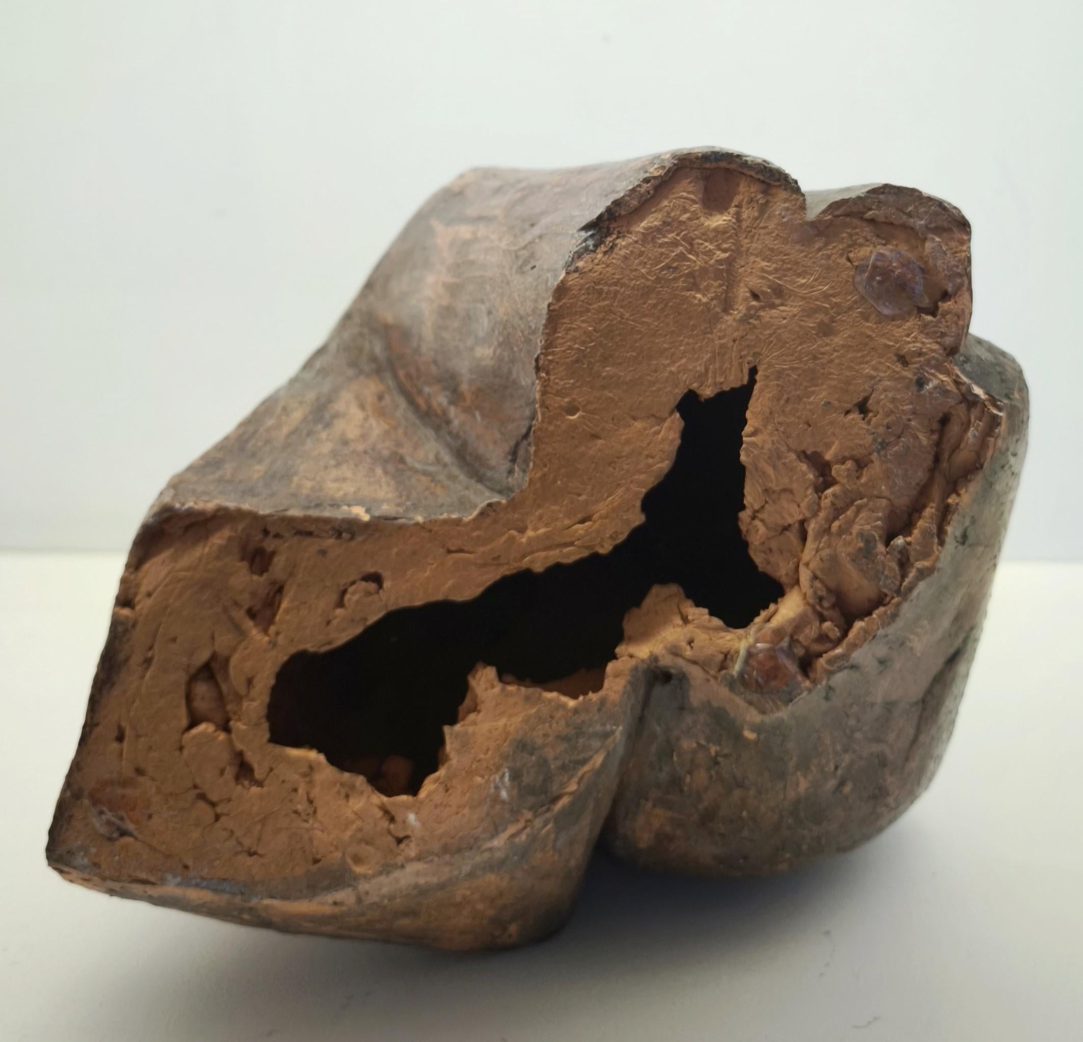 Sculpture abstraite en terre cuite de couleur Brown, années 1960, rappelant Henri Laurens - France en vente 10
