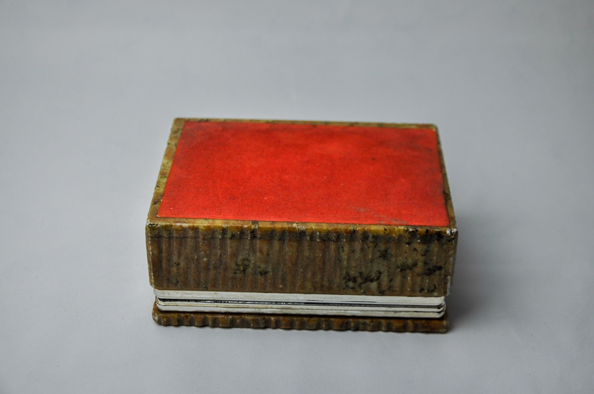 Brown alabaster box by Romano Bianchi, Italy, 1970 1