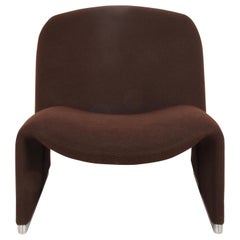 Brown Alky Armchair by Giancarlo Piretti for Castelli, Italy, 1970s