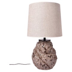 Brown and beige ceramic lamp, Helder.