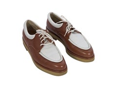 Brown and Beige Walter Steiger Leather Shoes