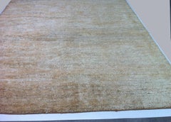Brown and Cream Hemp Area Rug