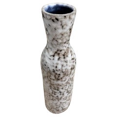 Brown And Cream Slender Shaped Vase, Hungary, 1940s