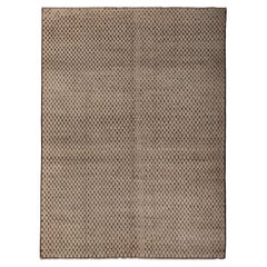 abc carpet Tapis en laine moderne Zameen Brown et Cream - 6'5" x 8'8"