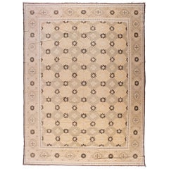 Brown and Gold Blossoms Rug