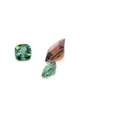 Brown and Green Tourmaline Set Cts 7.43