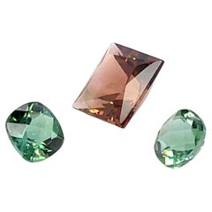 Brown and Green Tourmaline Set Cts 7.43