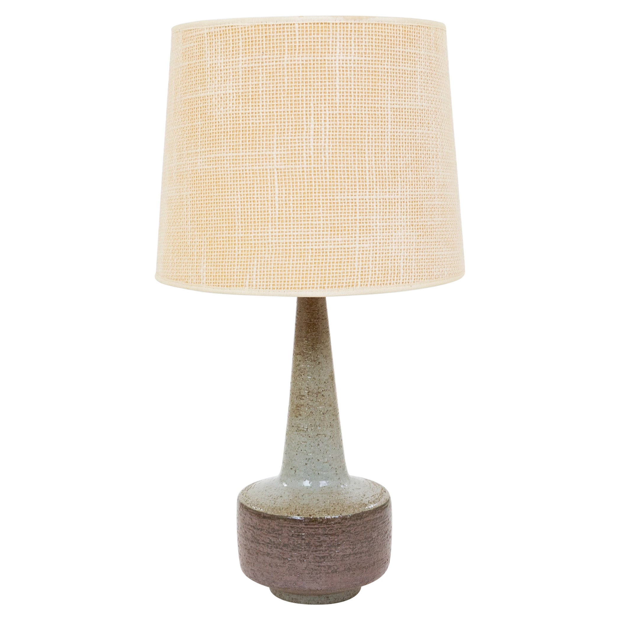 Lámpara de mesa marrón y gris DL/46 de Linnemann-Schmidt para Palshus, años 60