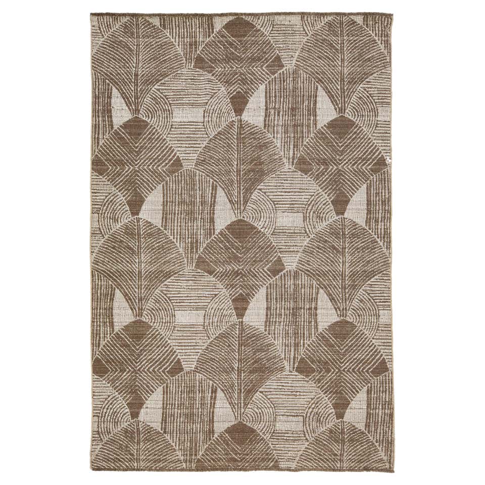 abc carpet Brown Zameen Transitional Wool Rug - 13'9