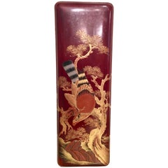 Brown and Red Lacquer Letter Box