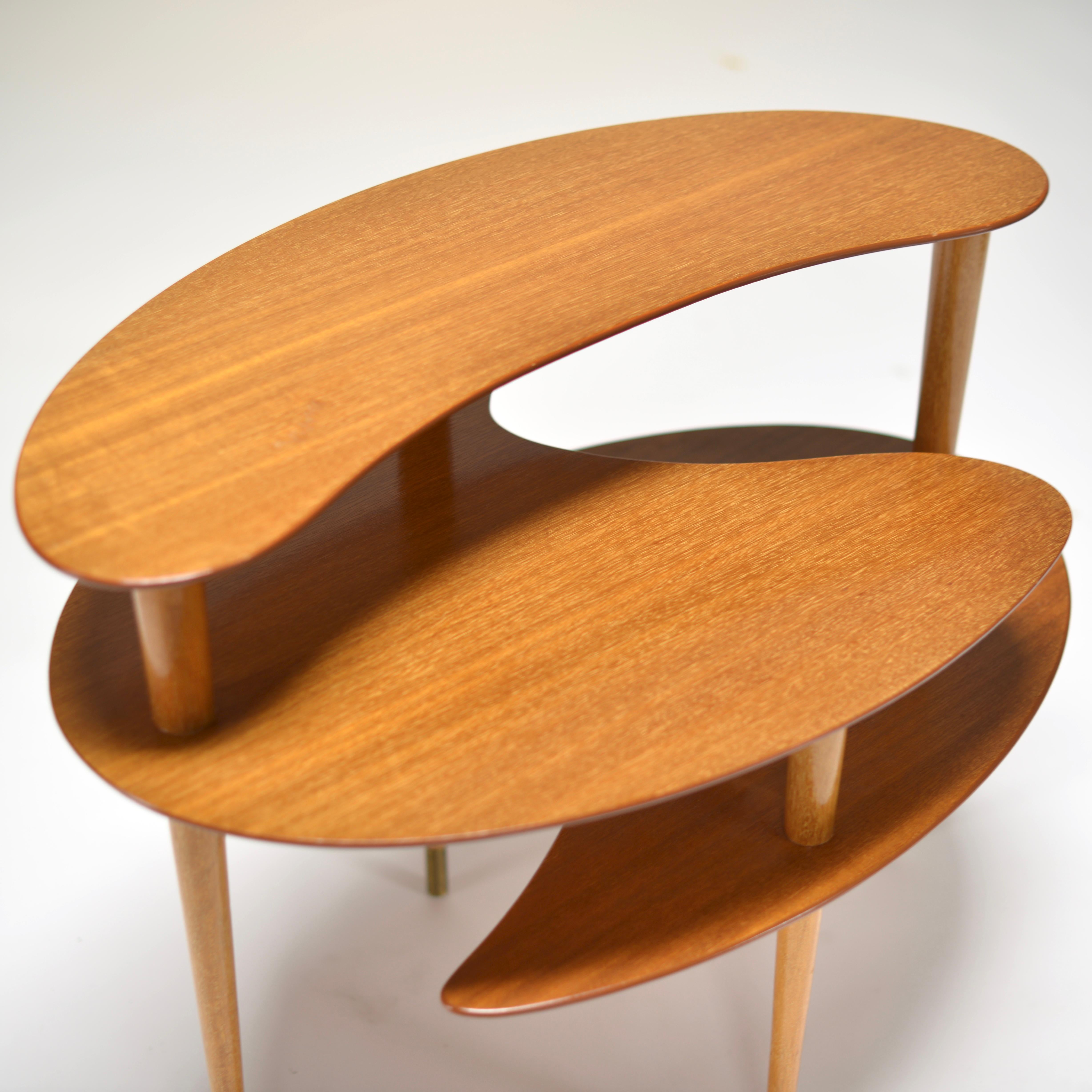 Brown and Saltman Tri-Level End Table by John Keal 2