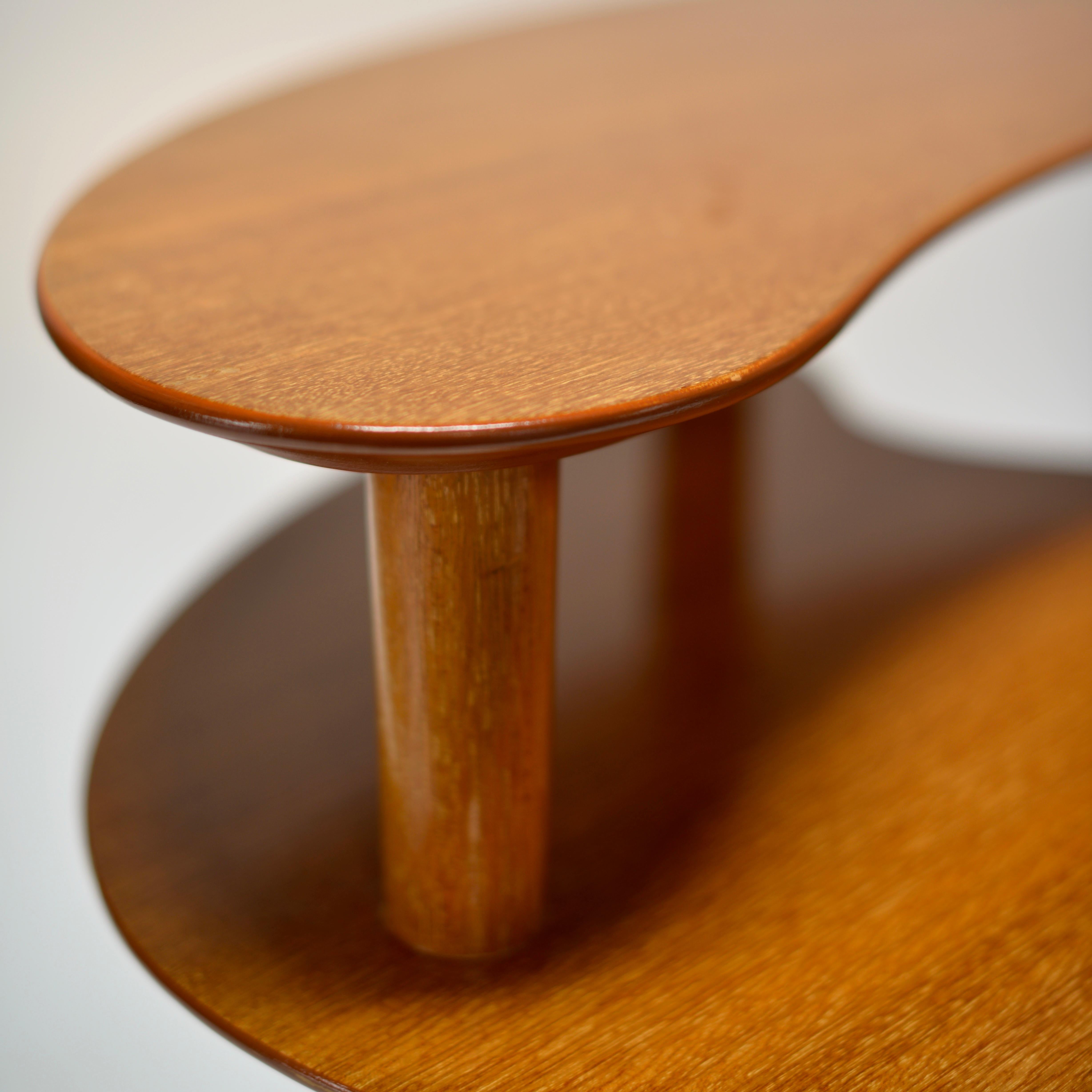 Brown and Saltman Tri-Level End Table by John Keal In Good Condition In Los Angeles, CA