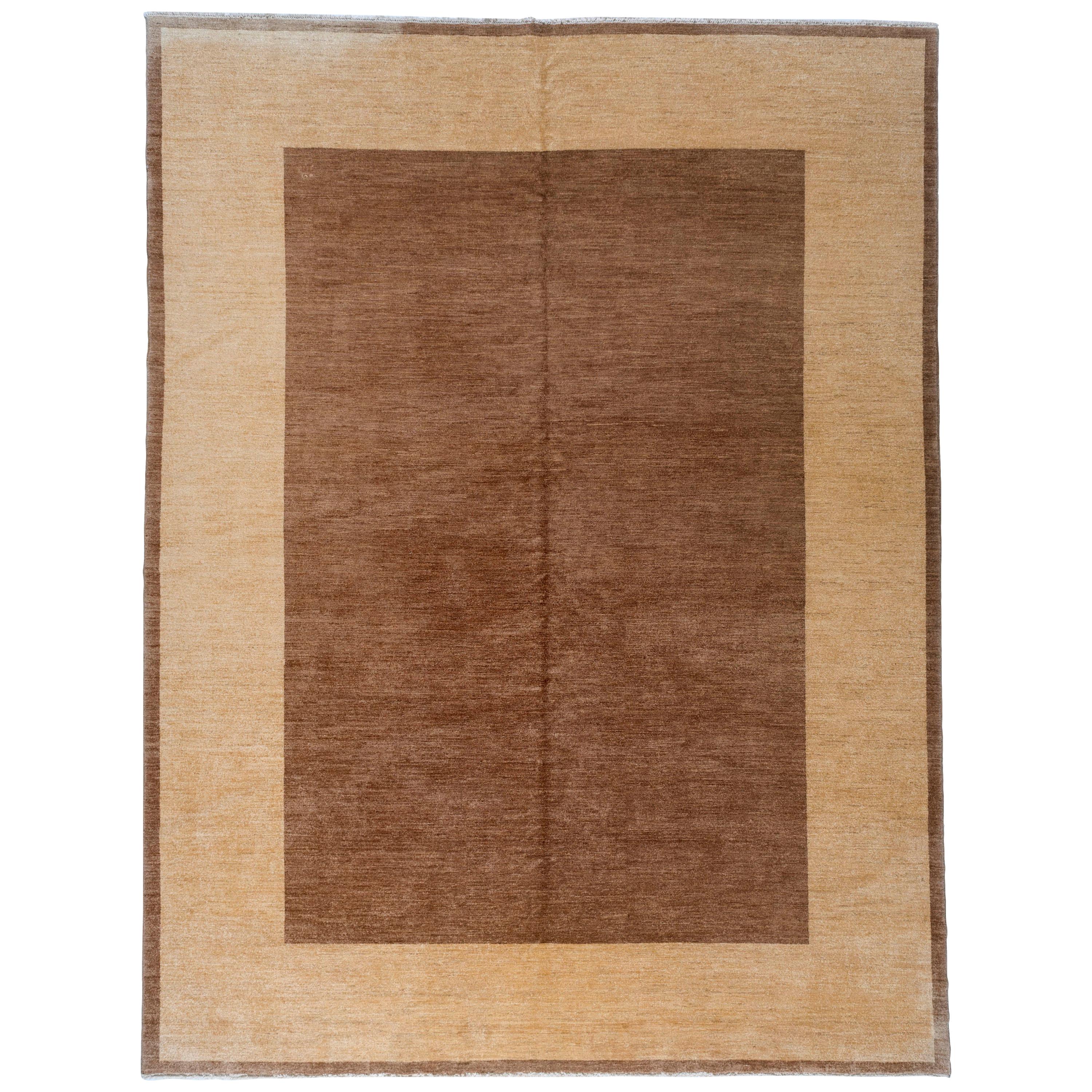 Brown and Tan Area Rug For Sale