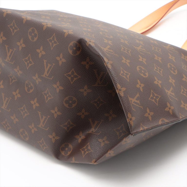 Brown and tan Monogram coated canvas Louis Vuitton Allin PM tote bag