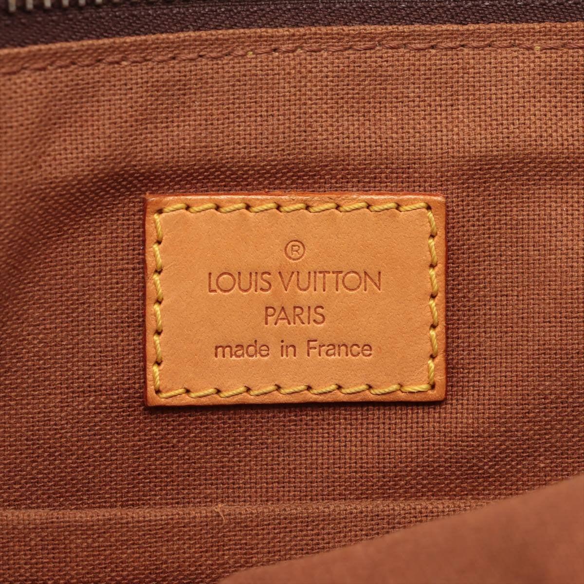 Louis Vuitton Popincourt Haut Tragetasche aus beschichtetem Segeltuch mit Monogramm in Braun und Hellbraun 5