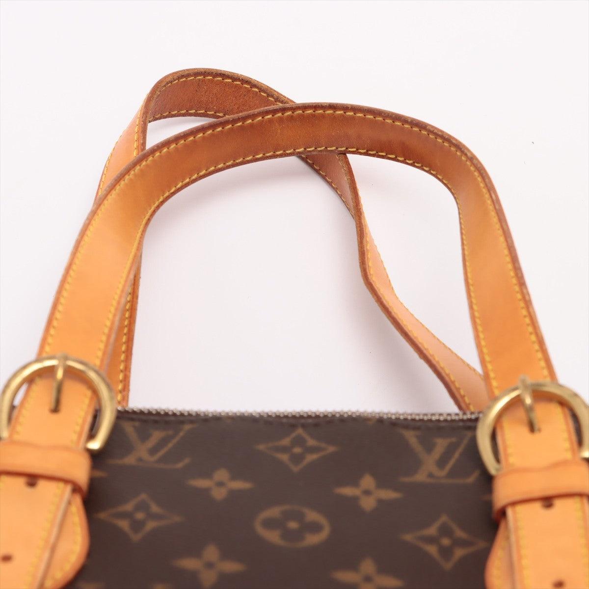 Louis Vuitton Popincourt Haut Tragetasche aus beschichtetem Segeltuch mit Monogramm in Braun und Hellbraun 1