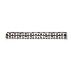 Brown and White Diamond Bracelet