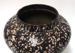 Brown and White Speckle Glaze Vase, China, 1940s