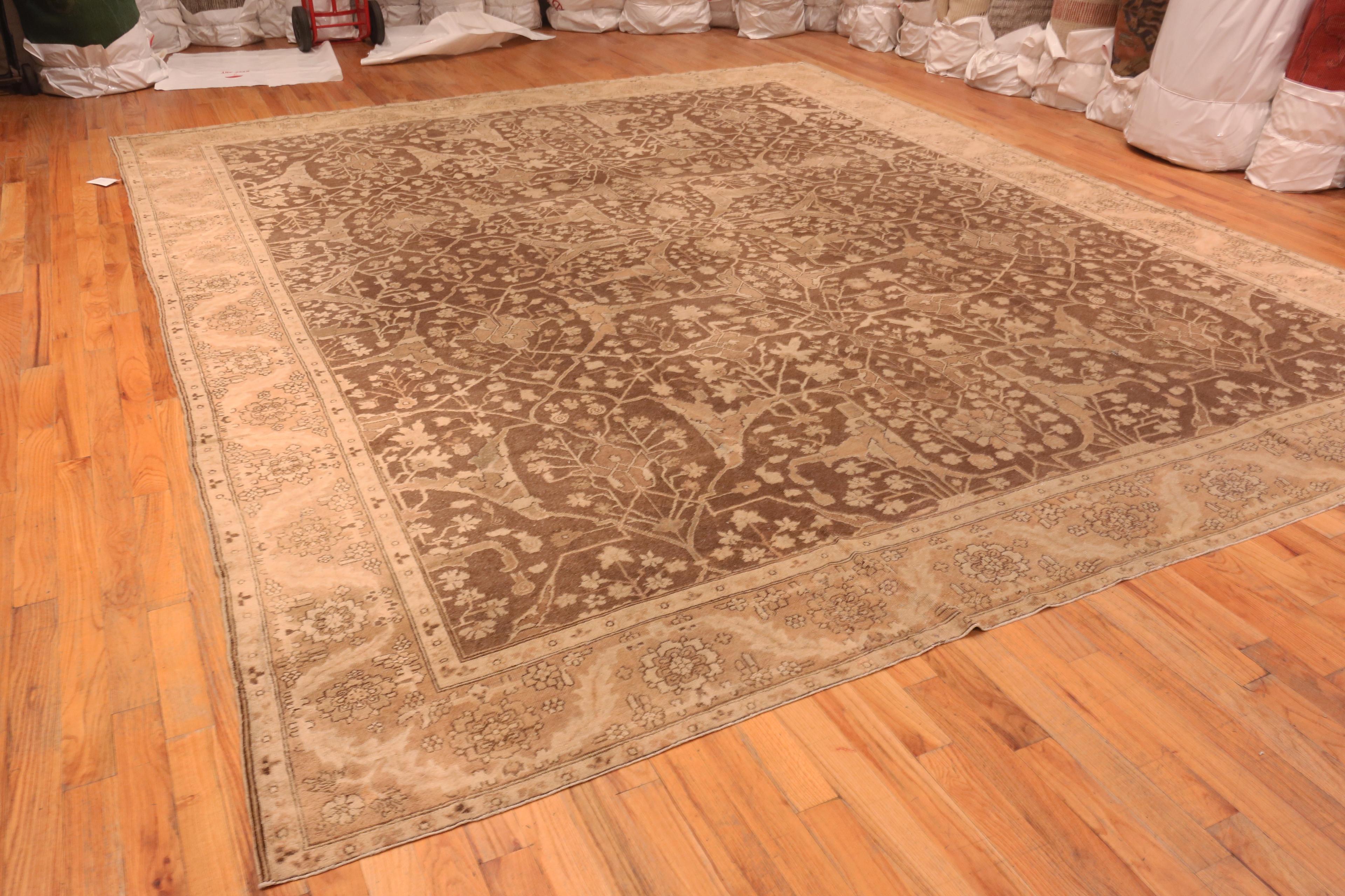 Antique Persian Sultanabad Area Rug. 12 ft x 14 ft 6 in For Sale 2