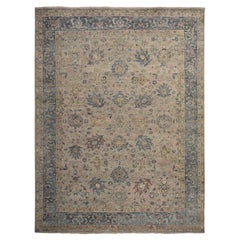 Brown Antiquities Persisch Ziegler Mahal Design Hand geknüpft Wolle Teppich 9'0" x 11'9"