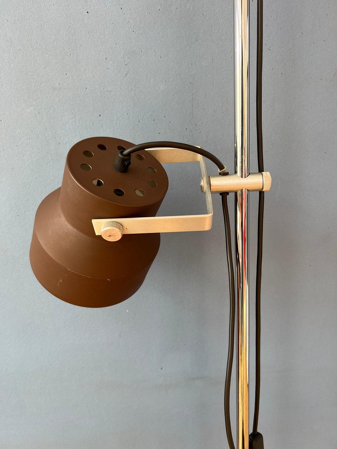 Brown Anvia Mid Century Space Age Floor Lamp, 1970s For Sale 3