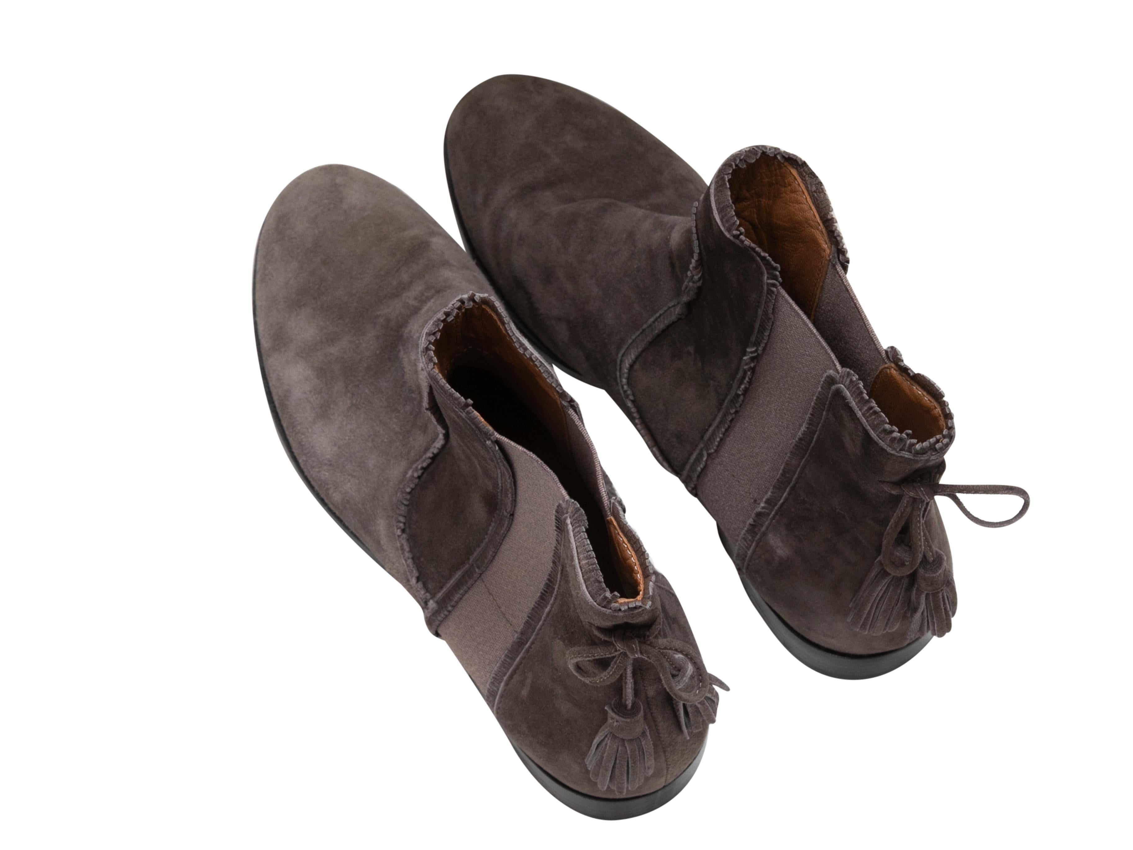 Nero Stivaletti in pelle scamosciata marrone Aquazzura misura 37 in vendita