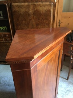 Brown Arts & Crafts Mahogany Corner Cabinet
