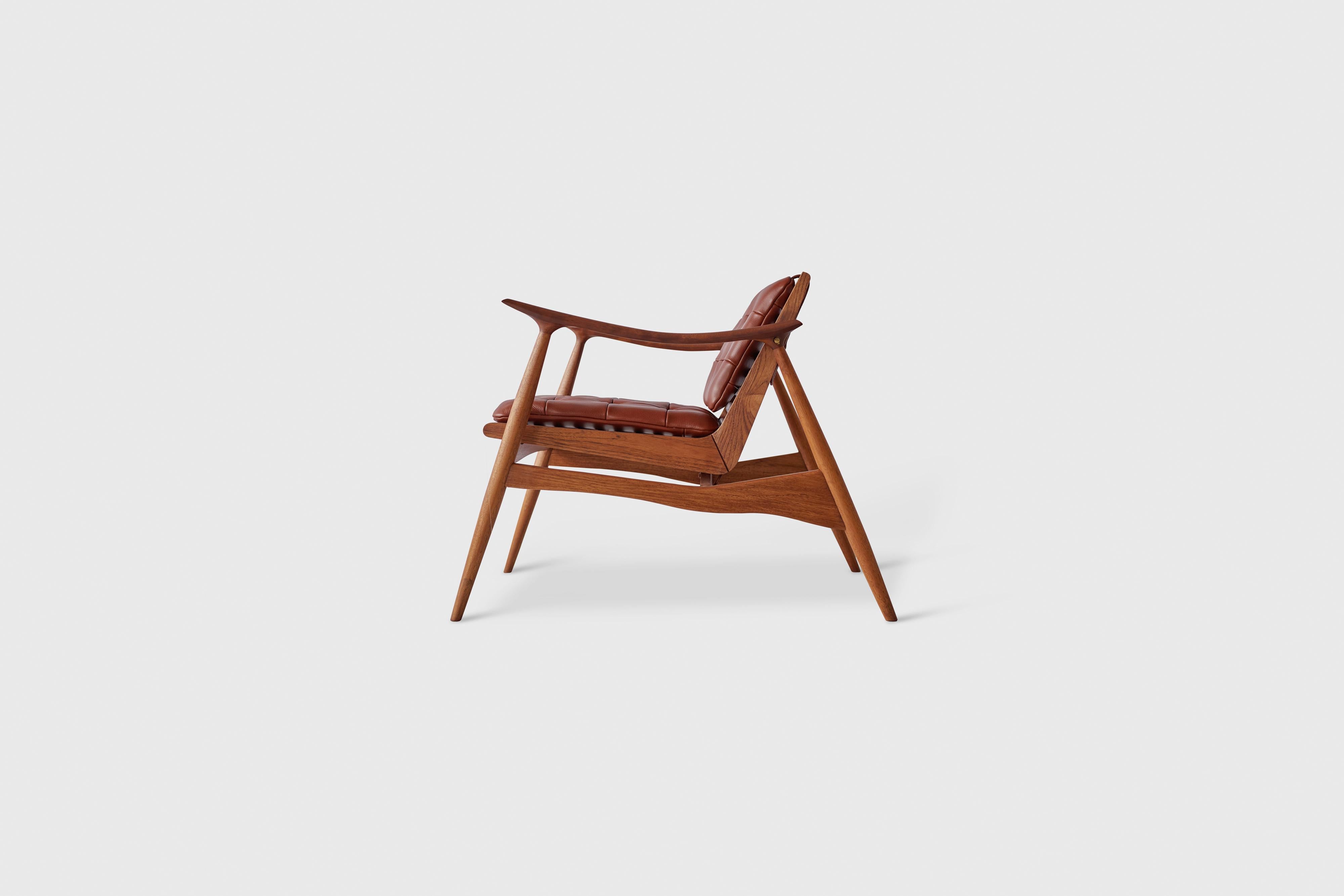 Mexican Brown Atra Lounge Chair by Atra Design For Sale