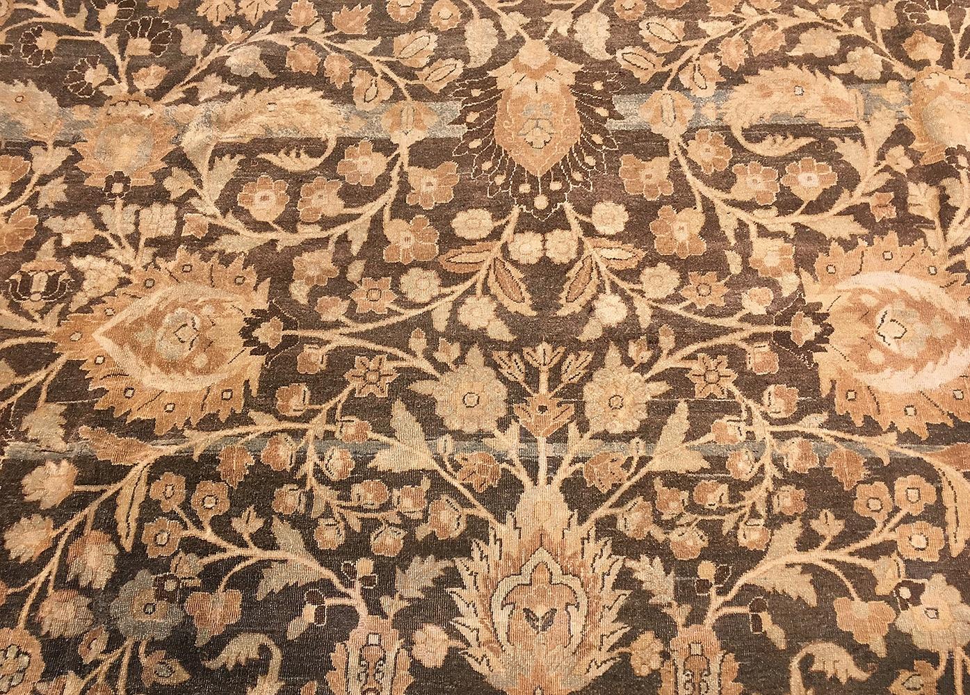 Hand-Knotted Antique Persian Khorassan Carpet. Size: 12 ft x 17 ft 6 in For Sale