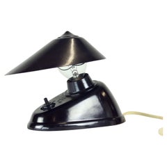 Brown Bakelite Lamp By Bauhaus Team For Esc Zukov, 1930s