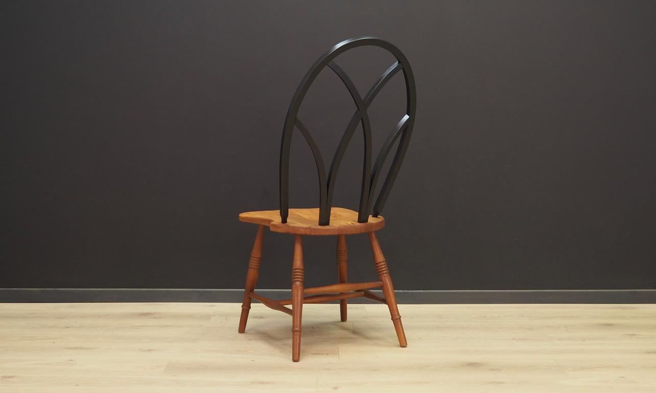 Brown Beech Chairs Danish Design Vintage 1950s Retro For Sale 4
