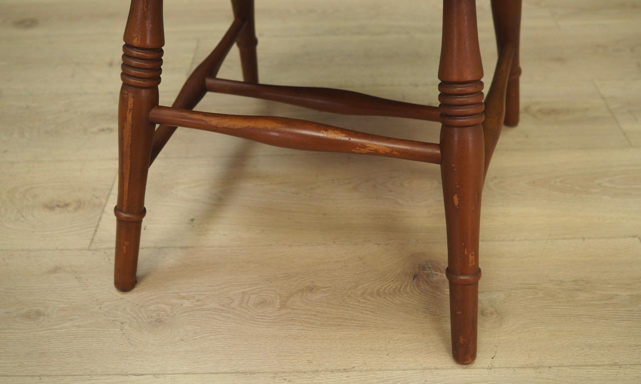 Brown Beech Chairs Danish Design Vintage 1950s Retro For Sale 5