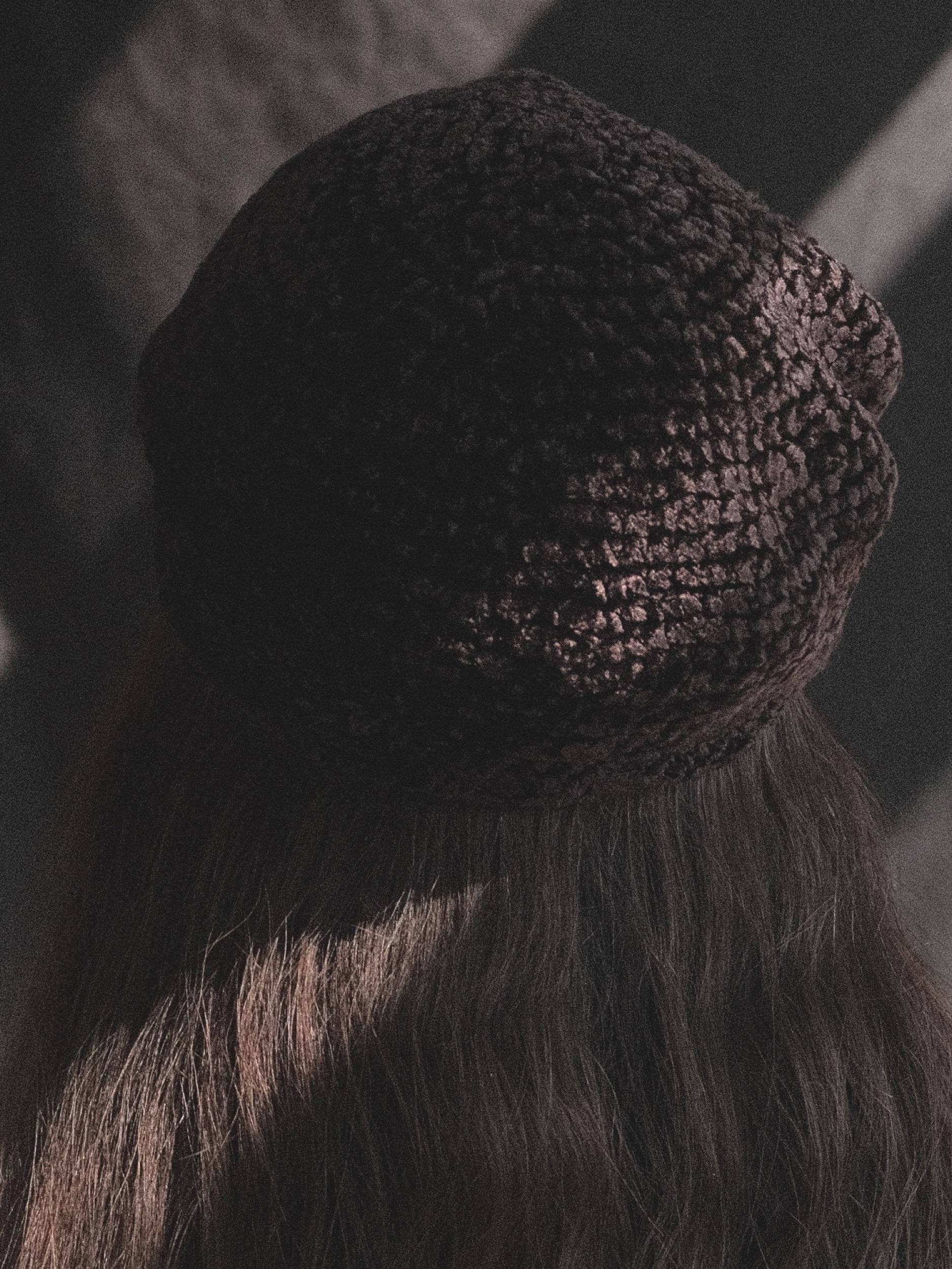 Brown/Black Donna Karan Chenille Beret Hat Fall Winter 1993 Documented  For Sale 14