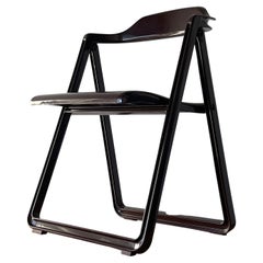 Brown "Borbona" Folding Chair by Carlo Hauner for Fanini Fain, 1976