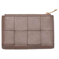 Brown Bottega Veneta Intrecciato Bifold Wallet