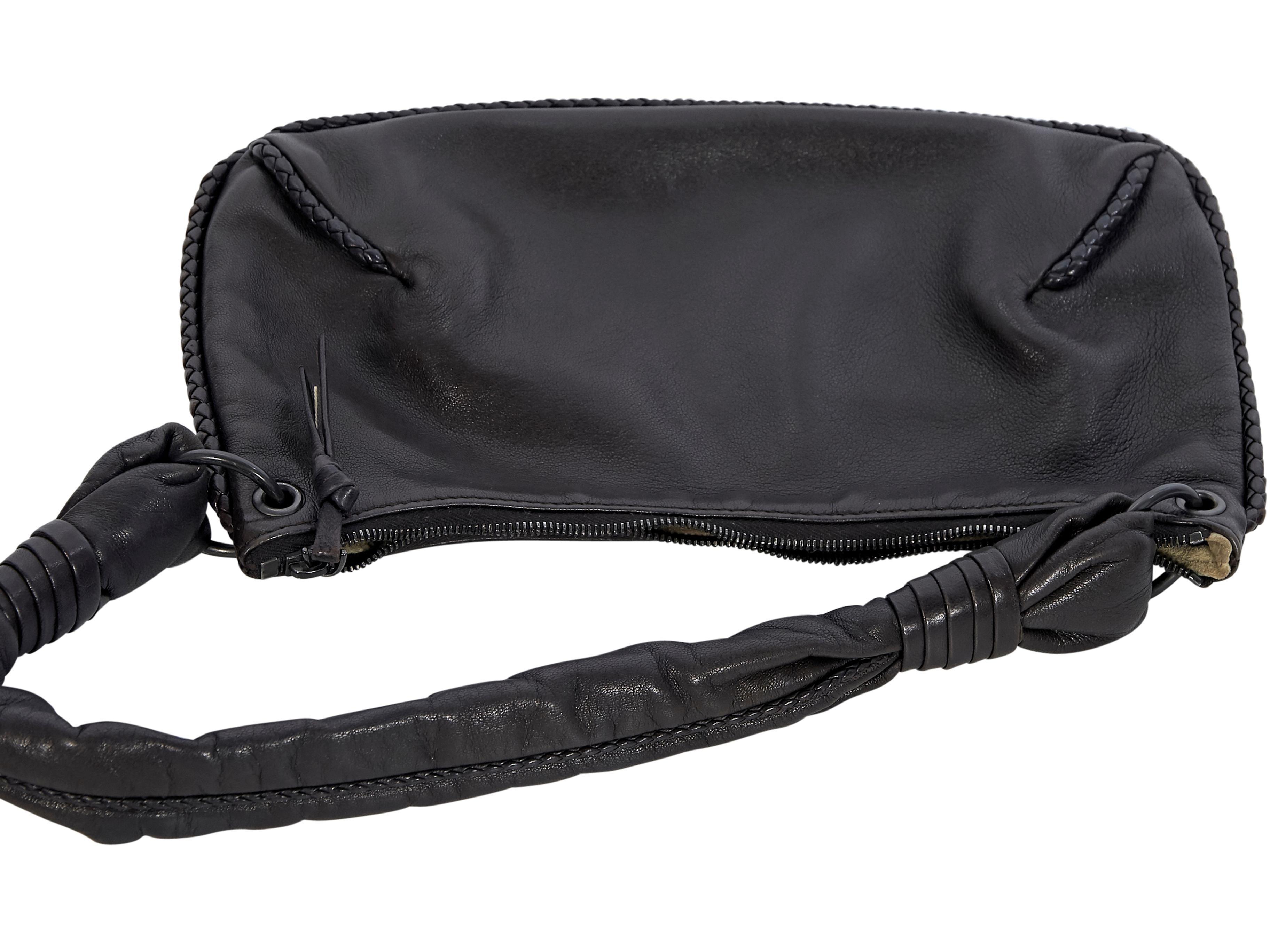Bottega Venetta Brown Leather Mini Shoulder Bag In Good Condition In New York, NY