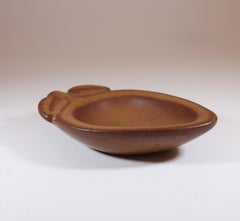 Ciotola marrone, Gunnar Nylund, Rörstrand, A forma di ghianda, Vintage metà secolo