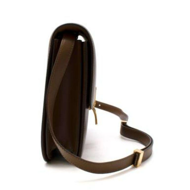 BOX TRIPHOME 22 CINNAMON BROWN CALFSKIN BAG