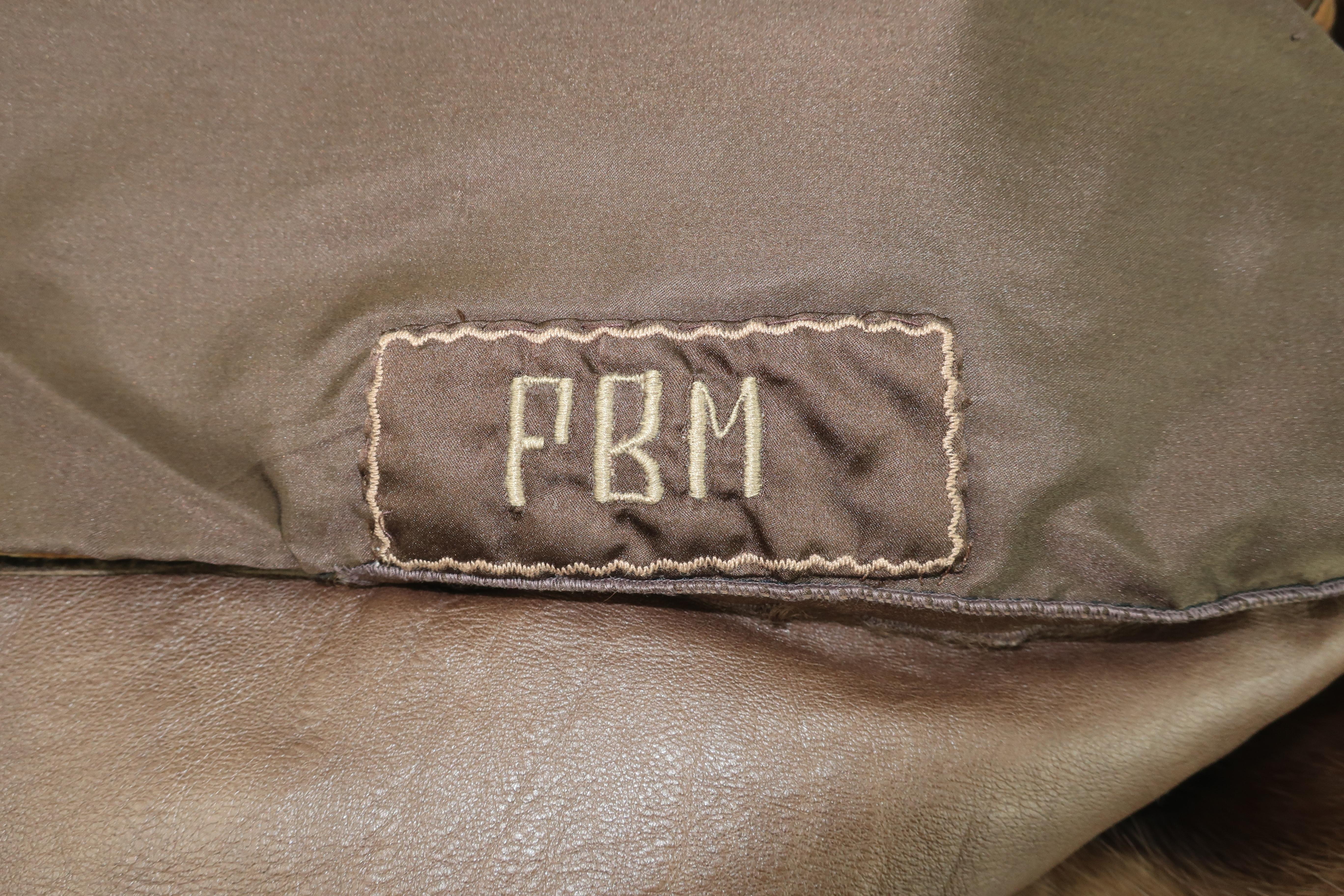 Brown Broadtail Lamb & Mink Reversible Fur & Leather Coat, 1970's 13