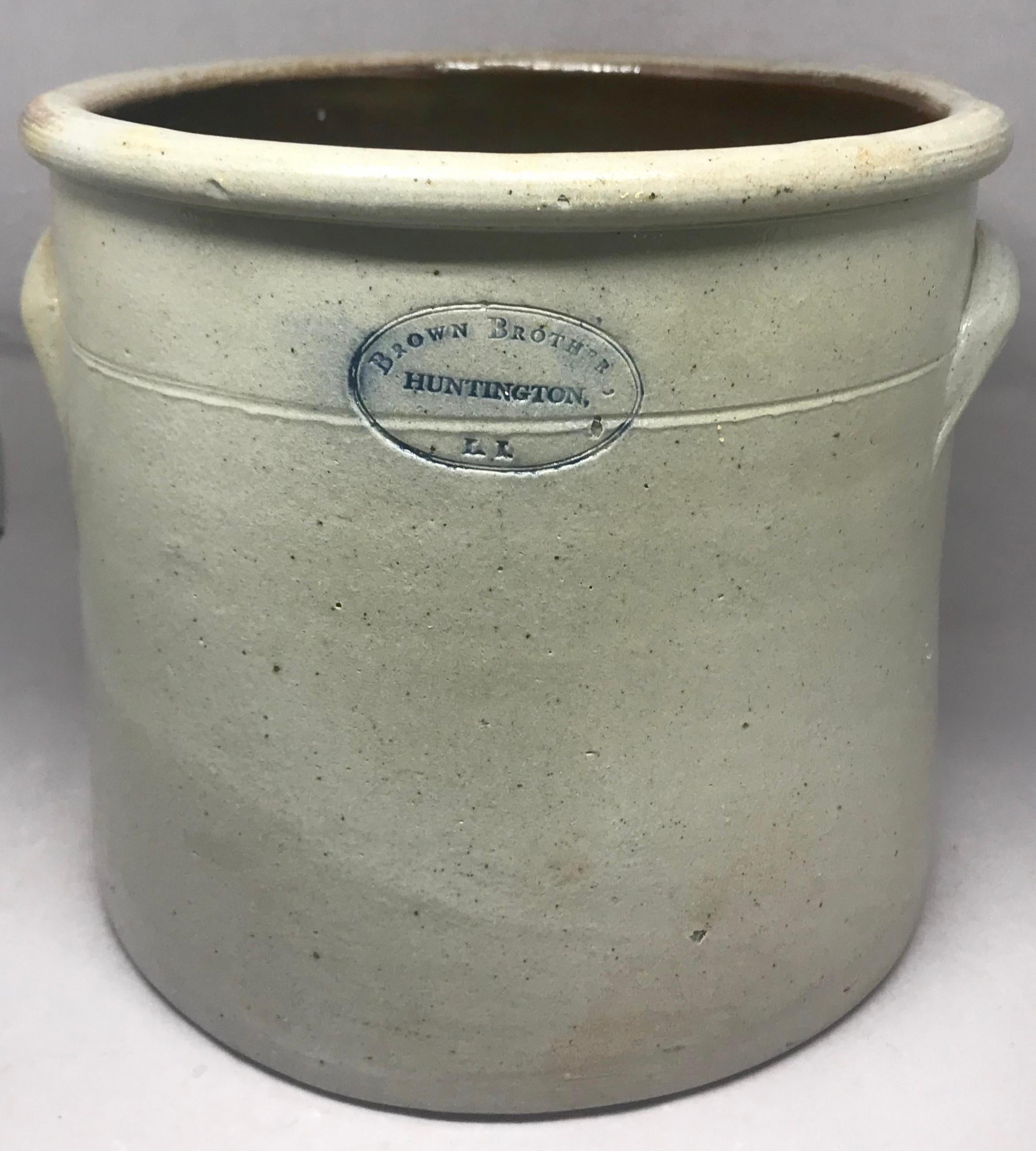 American Brown Brothers Stroneware Crock