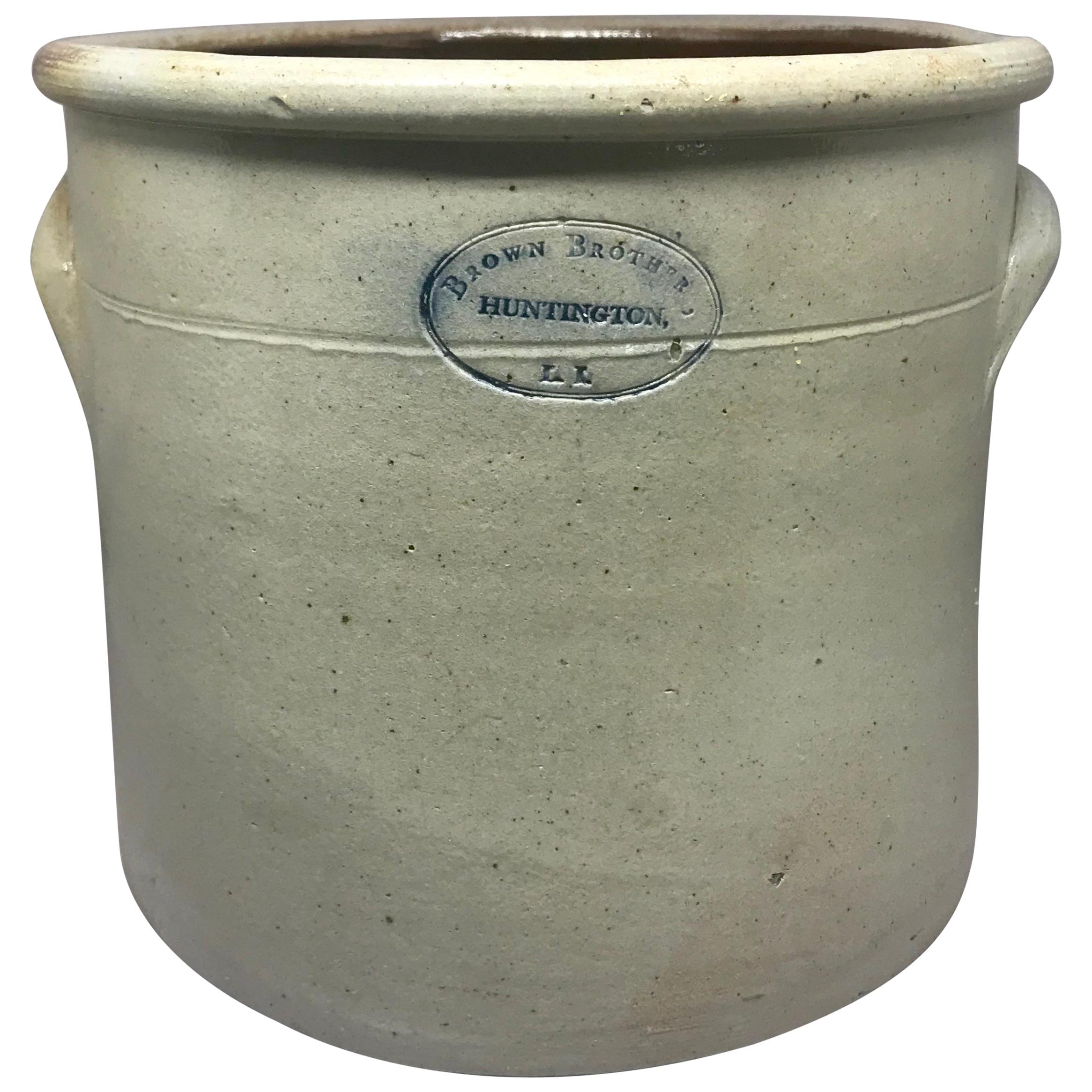 Brown Brothers Stroneware Crock