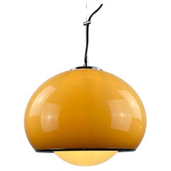 Brown BUD pendant lamp designed by Harvey Guzzini for Meblo 1960